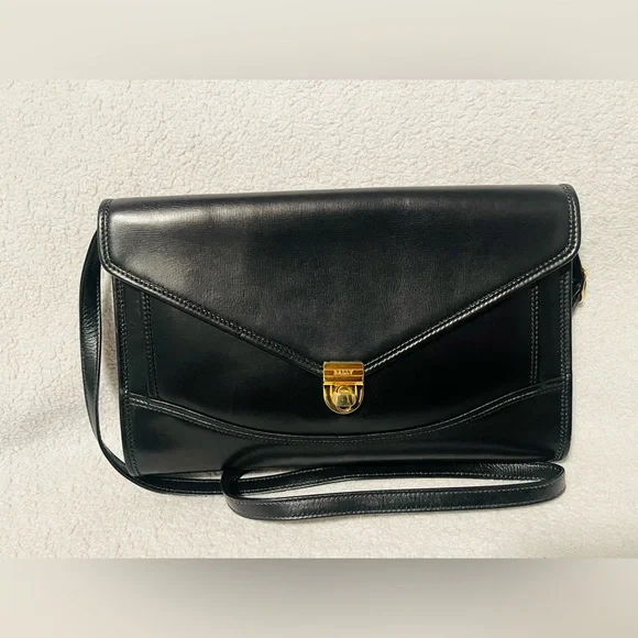 Bally Black Leather Turn lock Shoulder/Crossbody - Picture 14 of 14